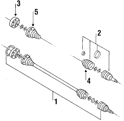 Drive Axles for 1987 Volkswagen Jetta #0