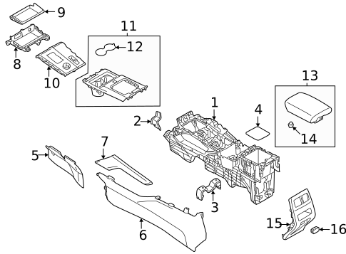 Console for 2025 Mitsubishi Outlander PHEV #0