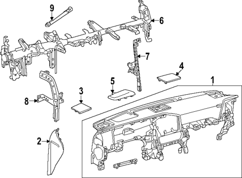 Instrument Panel for 2024 Lexus GX550 #0