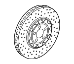 T2R13428 - Brakes: Rotor for Jaguar: F-Type, XKR-S Image