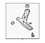 54500A7100 - : Lower Control Arm for Kia: Forte, Forte Koup, Forte5 Image