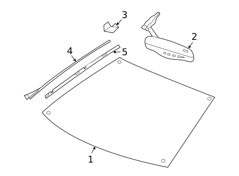 Reveal Moldings for 2005 Cadillac STS #0