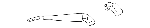 TOYOTA 4RUNNER KZN# RZN# VZN# 1996-2002 Genuine Rear Wiper Arm 85241