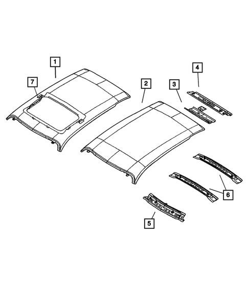 Roof Panels for 2001 Chrysler PT Cruiser #0