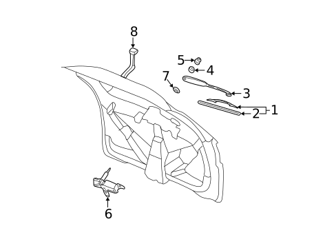Wiper & Washer Components for 2006 Buick Rendezvous #1