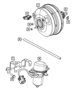 68184673AE - : Brake Booster Vacuum Hose for Mopar Image