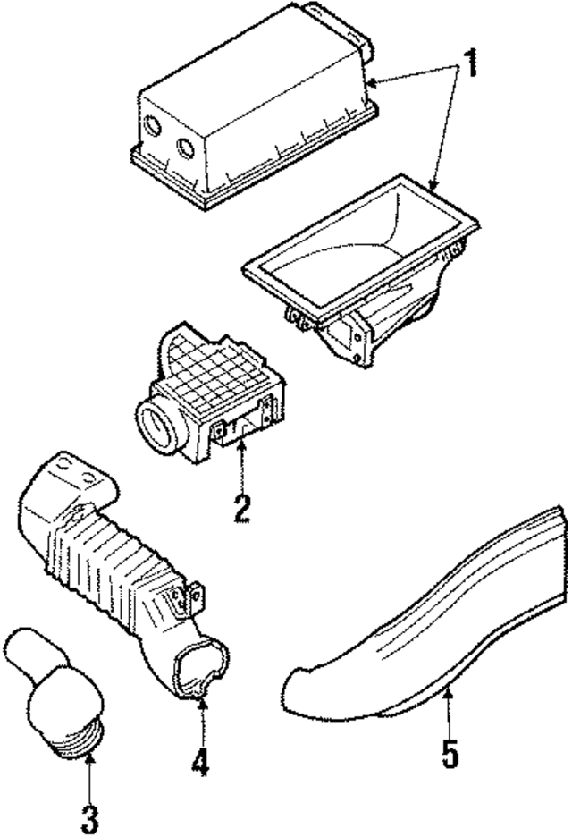 E4FZ9600A - Engine: Air Cleaner Assembly for Ford Image