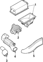 E4FZ9600A - Engine: Air Cleaner Assembly for Ford: Escort, EXP | Mercury: Lynx Image