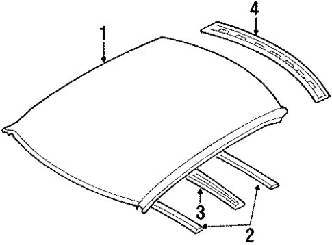 Roof for 1987 Subaru DL #2