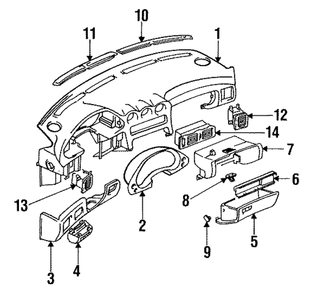 MB766481 - Body: Instrument Panel for Mopar Image