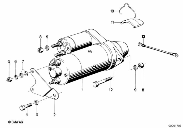 12419062425 - Engine Electrical System: Starter -  for BMW-Motorrad Image