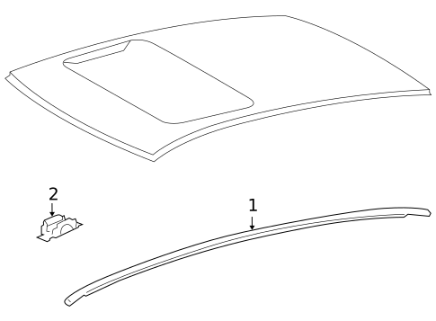 Exterior Trim - Roof for 2010 Lexus HS250h #0
