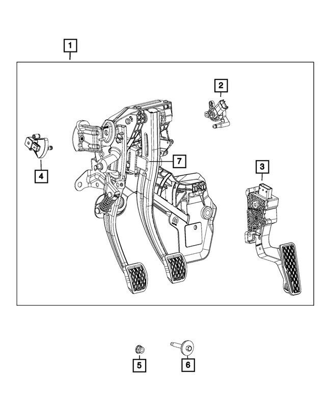 68450794AA - : Brake And Clutch Pedal for Mopar Image
