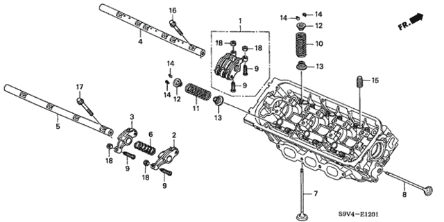 Valve - Rocker Arm (RR.) (4WD) for 2005 Honda Pilot #0