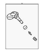 529333X205 - : Tire Pressure Monitoring System (TPMS) Sensor for Hyundai: Elantra, Elantra Coupe, Tucson Image