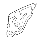 72821SEAJ01 - Body: Water Deflector for Acura Image