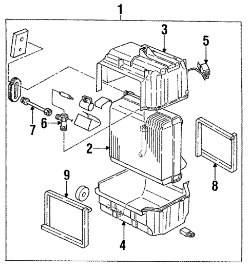Evaporator Components for 1991 Isuzu Rodeo #0
