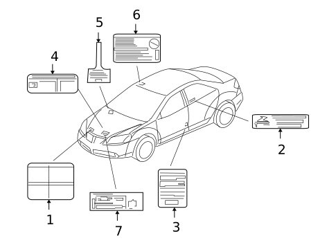 Labels for 2009 Pontiac G6 #0