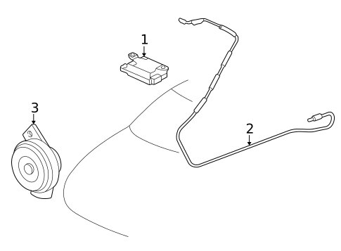 Antenna & Radio for 2000 Honda Accord #1