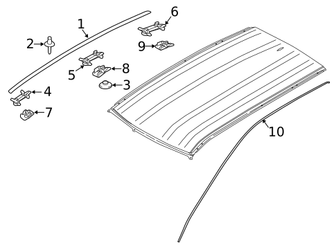 Exterior Trim - Roof for 2022 Land Rover Discovery Sport #0