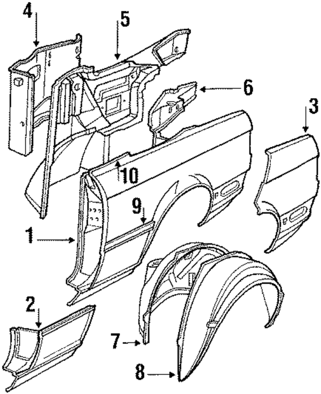 51131965105 - Body: Side Molding for BMW Image