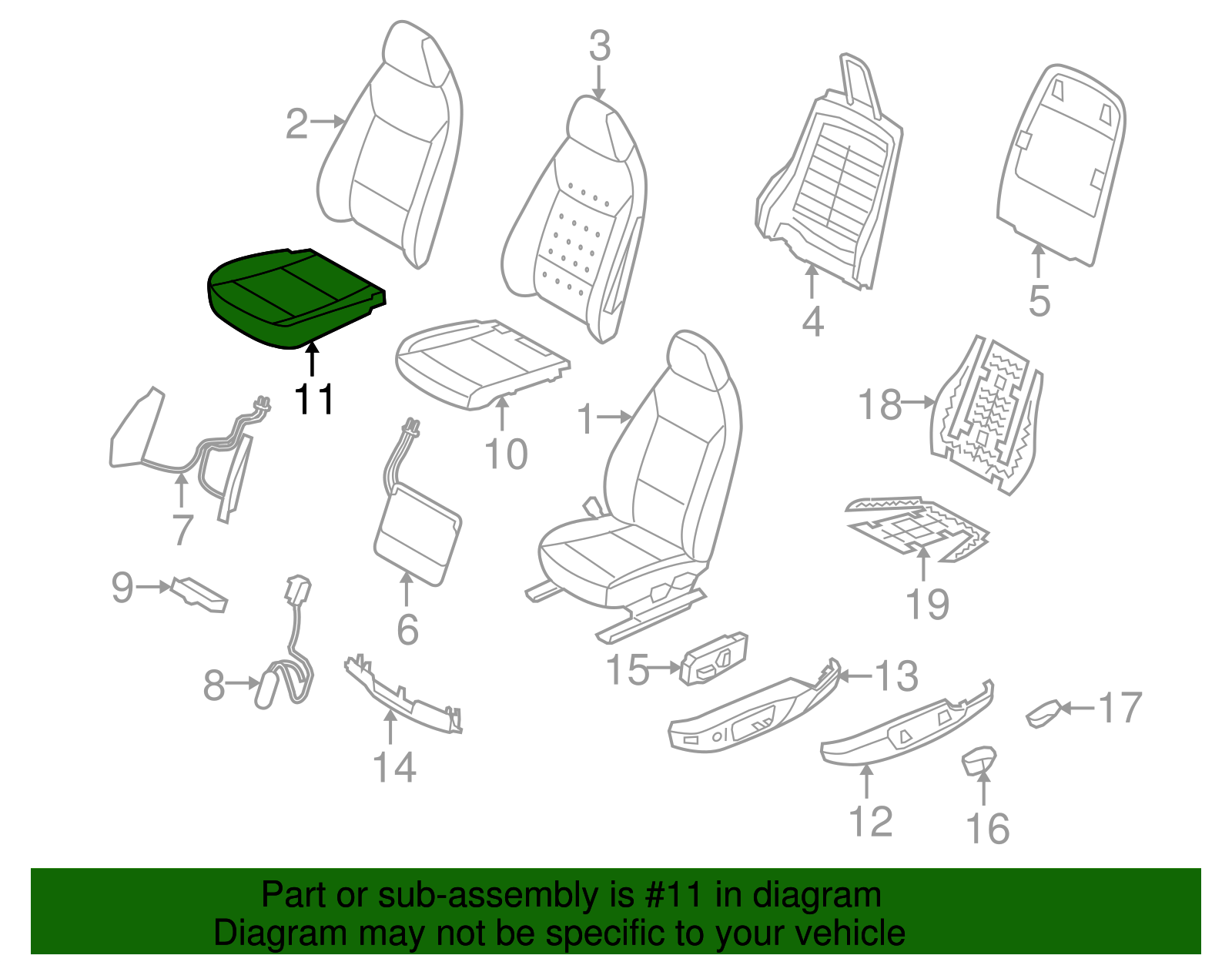 Cushion Cover - BMW (52-10-7-213-889)