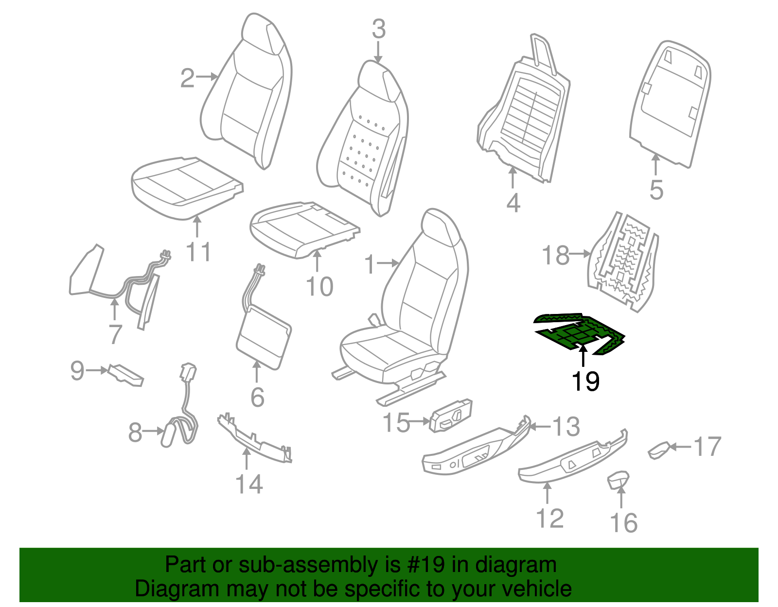 Seat Cushion Heater - BMW (52-10-7-216-217)