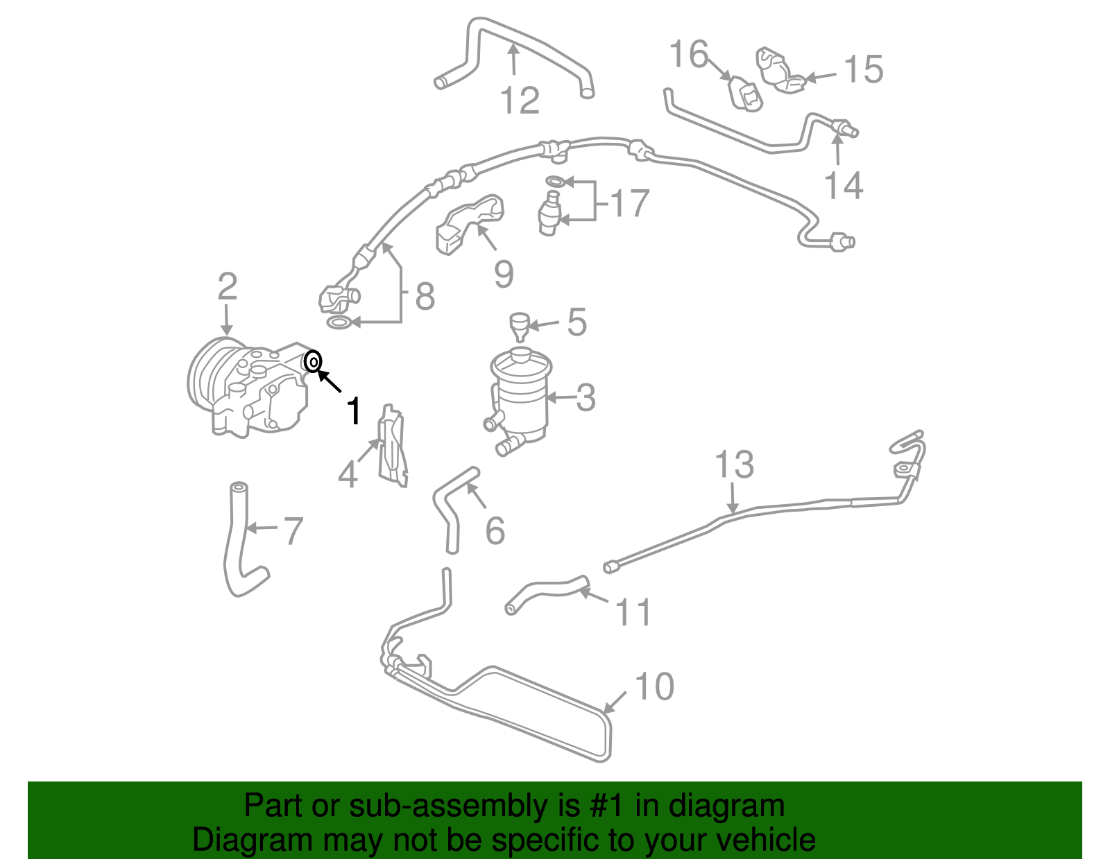 56110RBBE02 20062008 Acura TSX Pump SubAssembly, Power Steering
