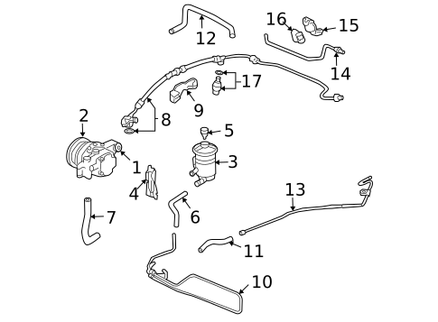 Pump & Hoses for 2007 Acura TSX #0