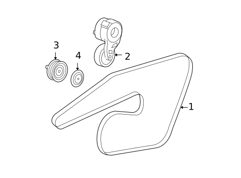 Belts & Pulleys for 2006 Dodge Charger #0
