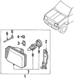 B601041G00 - Electrical: Headlamp Assembly for Nissan Image