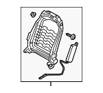 88410AA400 - Body: Seat Back Frame for Hyundai Image