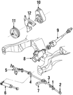 22516541 - Steering: Pulley for Buick: Electra, LeSabre, Regal, Riviera | Cadillac: Brougham, DeVille, Fleetwood | Chevrolet: Caprice, Impala | Oldsmobile: Custom Cruiser, Cutlass Salon, Cutlass Supreme, Delta 88, Toronado | Pontiac: Bonneville, Parisienne, Safari Image