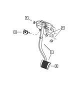 4779556AA - Brakes: Brake Pedal And Pad for Chrysler: 300 | Dodge: Charger, Magnum Image