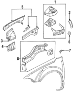 4646513AC - : Front Panel for Chrysler: Cirrus, Sebring | Dodge: Stratus Image