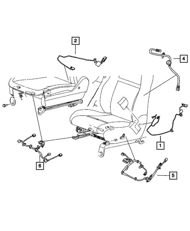 68101101AC - Electrical: Seat Wiring for Mopar Image image