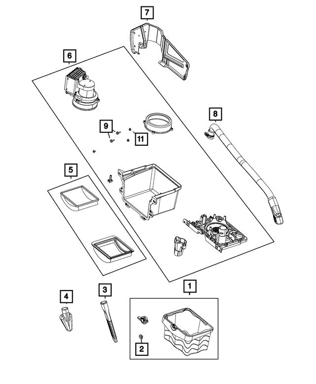 68470548AA - Electrical: Vacuum Reservoir for Mopar Image image