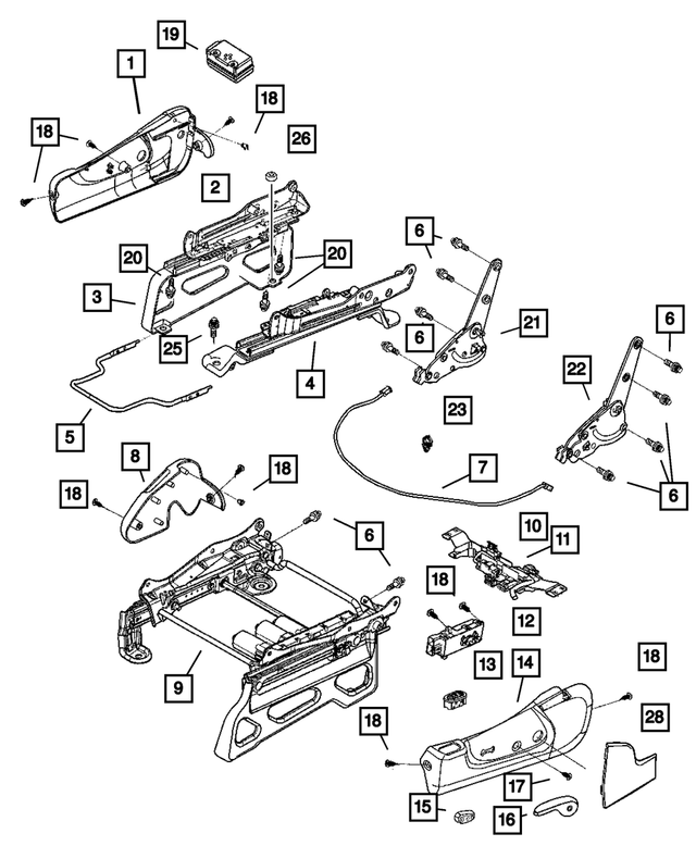 UZ50XDVAA - Interior Trim: Seat Adjuster Shield, Passenger, Manual for Mopar Image