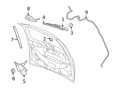 Wiper Components for 2011 Volkswagen Routan #0