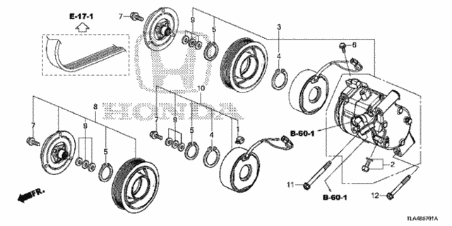 A/C Compressor (2.4L) for 2018 Honda CR-V #0