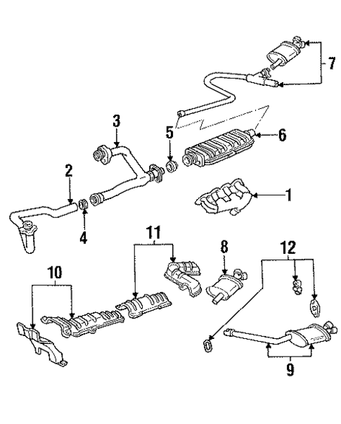 Exhaust Manifold for 1994 Cadillac Seville #0