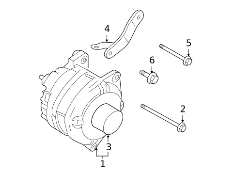 Alternator for 2017 Nissan 370Z #1