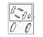 NFY72648ZB - Brakes: Brake Pads for Mazda: MX-5 Miata Image