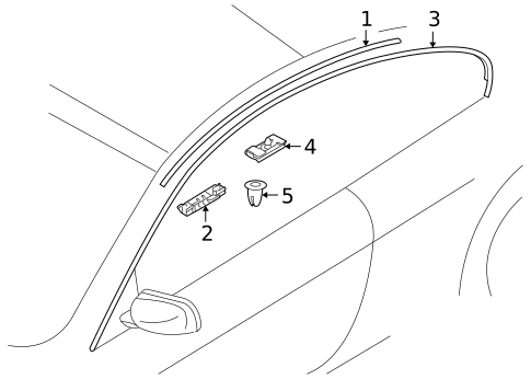 Exterior Trim - Roof for 2009 BMW M6 #0