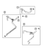 68237767AC - Air Conditioners and Heaters: Heater Return Hose And Tube for Mopar Image image