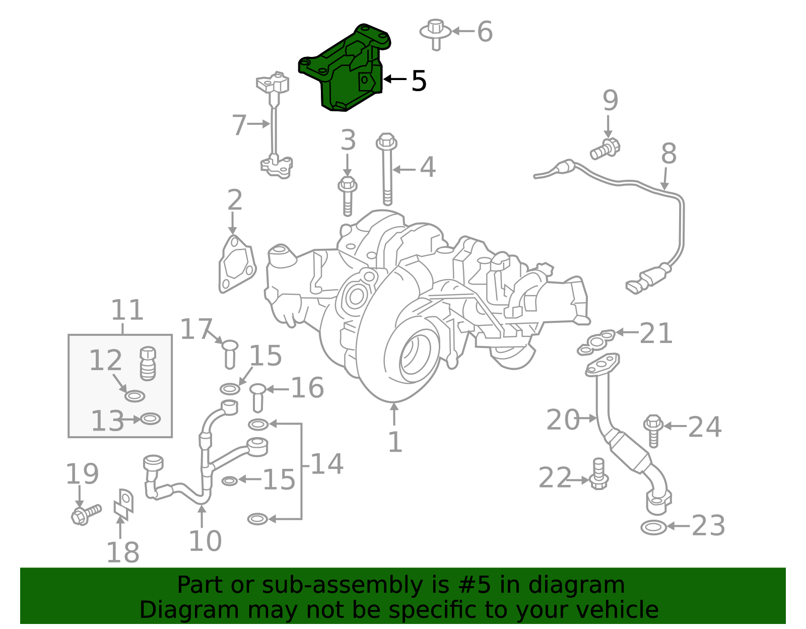 2016-2019 Nissan TITAN XD Titan Diesel Swing Valve Turbine