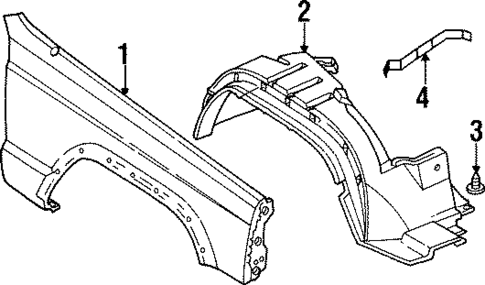 Fender & Components for 1997 Jeep Cherokee #0