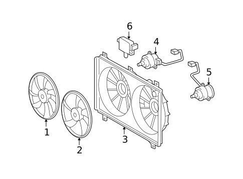 Cooling Fan for 2009 Lexus GS460 #0