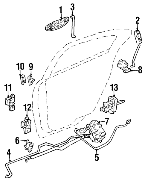 Lock & Hardware for 2000 Chrysler LHS #0