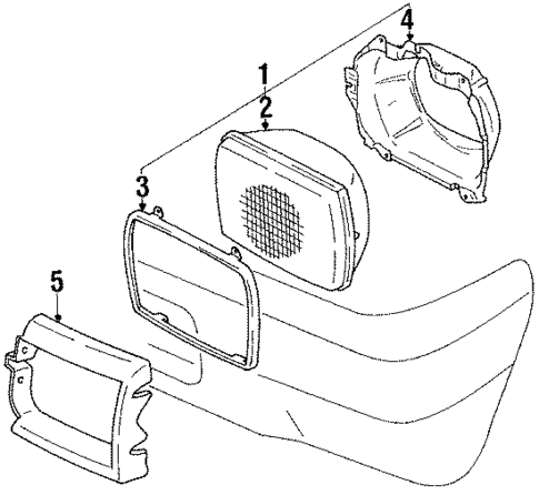 Headlamp Components for 1991 Toyota Pickup #0